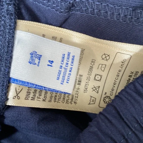 Scotch & Soda Scotch Shrunk boys soft stretch navy joggers pants